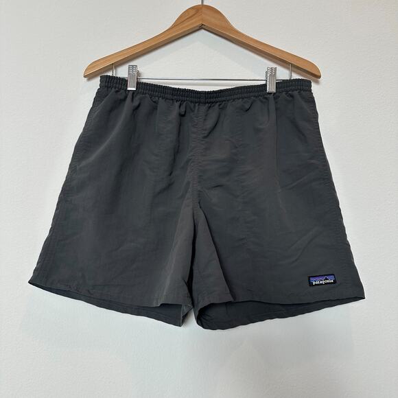 Patagonia Baggies gray elastic waist mesh shorts men's swim trunks shorts large - Picture 2 of 6